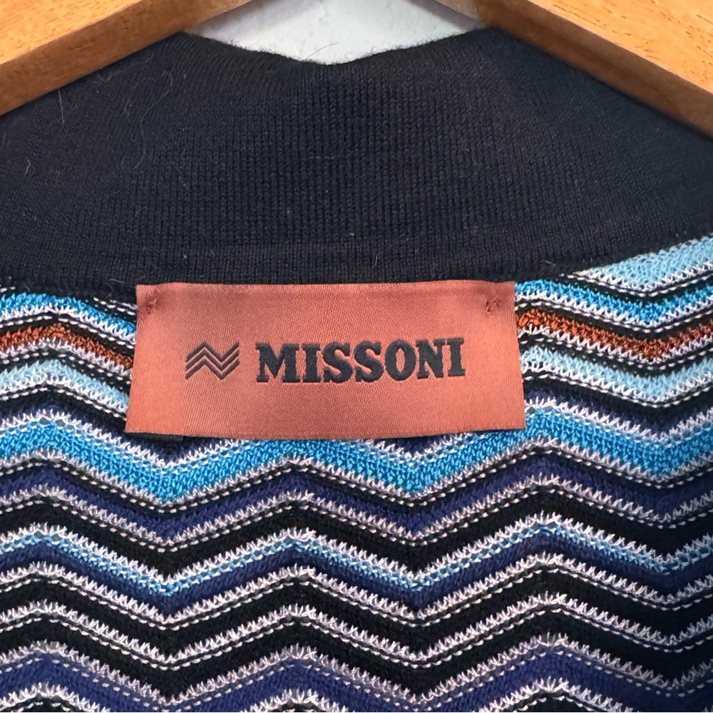 MISSONI Zig-Zag Knit Midi Dress Size Medium 38 (2) - Picture 6 of 8